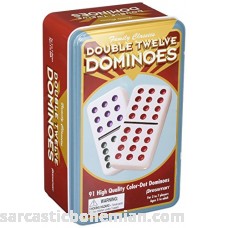 Pressman Double 12 Color Dot Dominos In A Tin B0007OWJ62